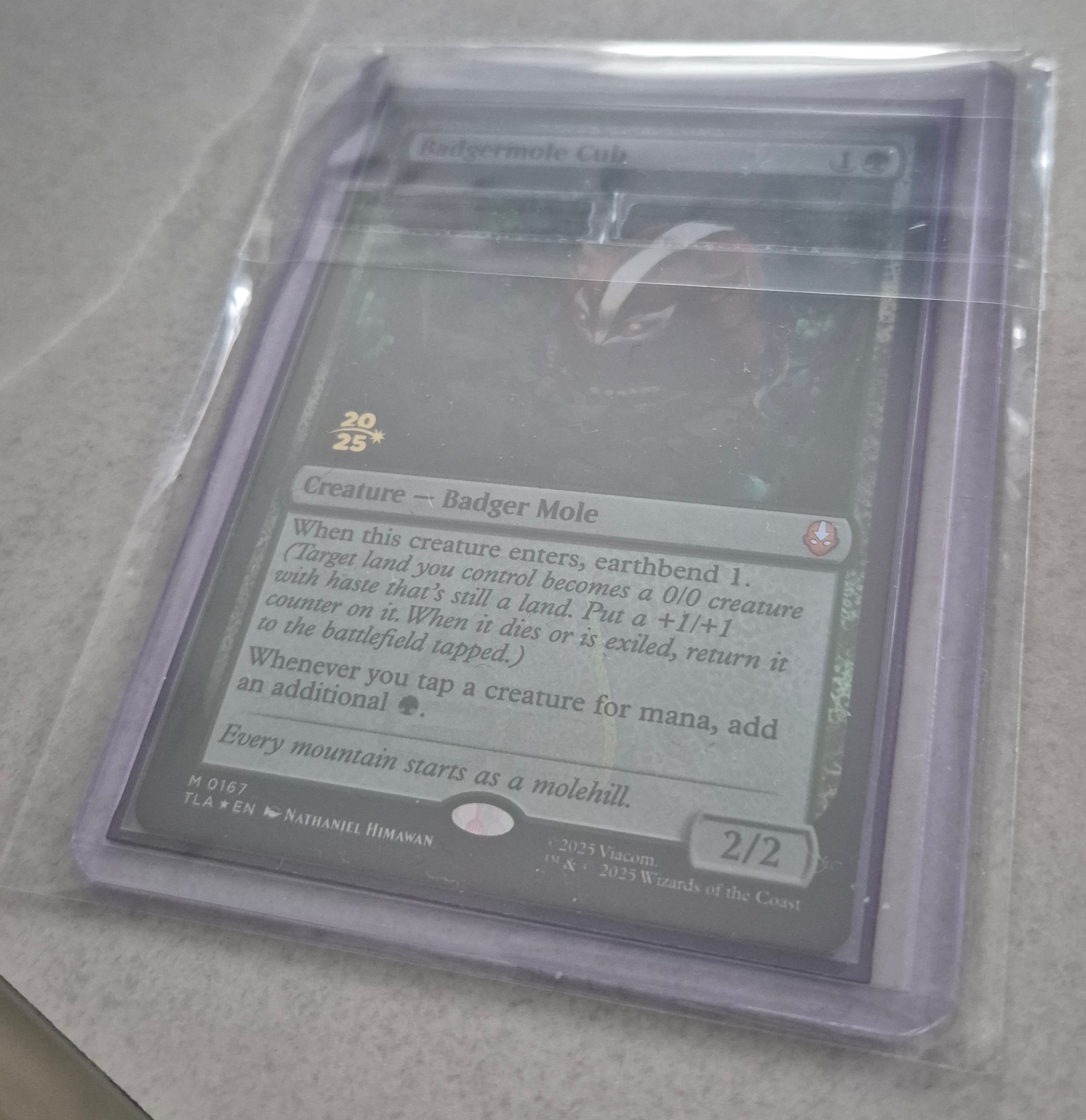 Badgermole Cub wrapped in multiple protective layers of plastic