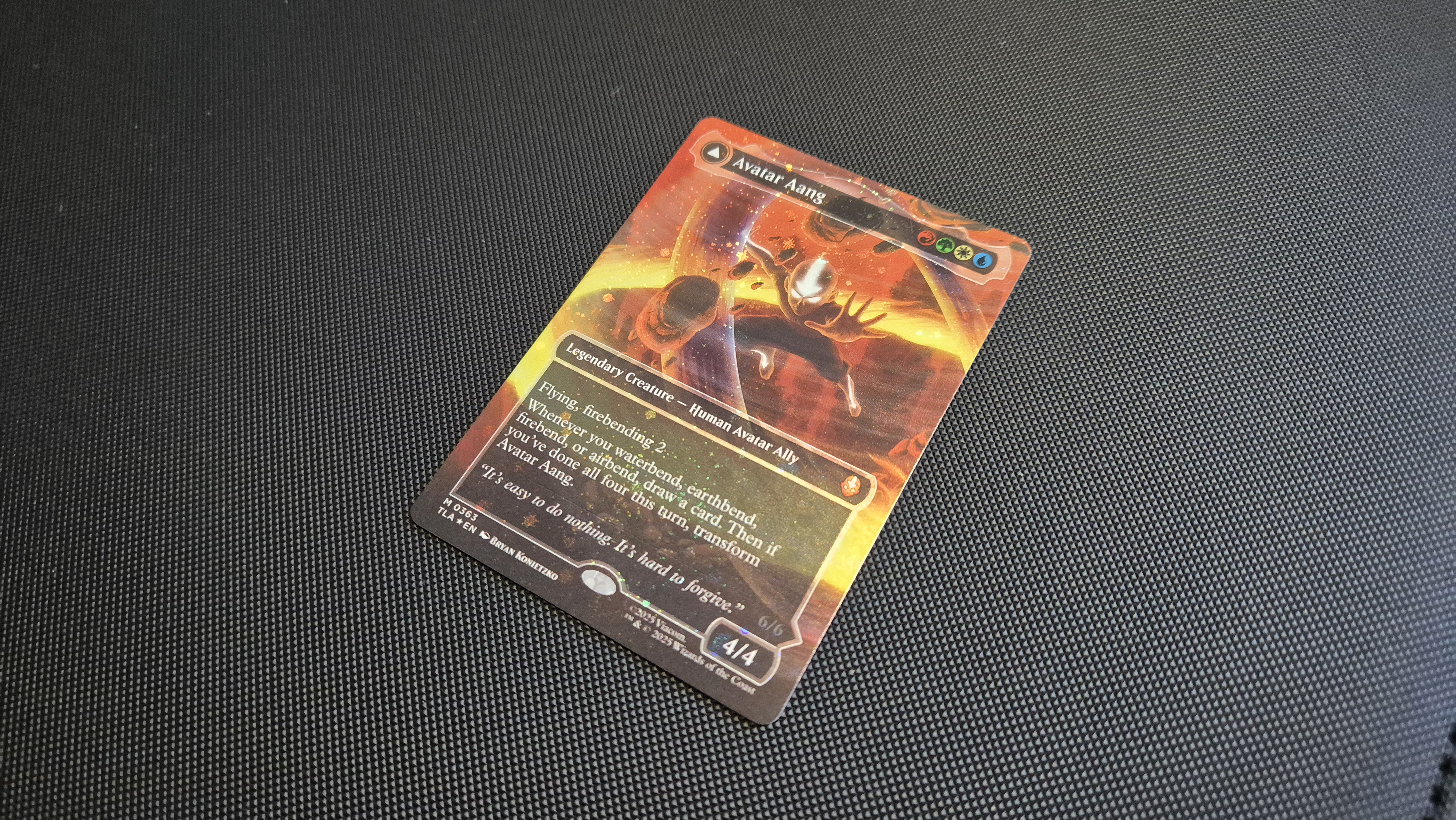 Raised Foil front side
