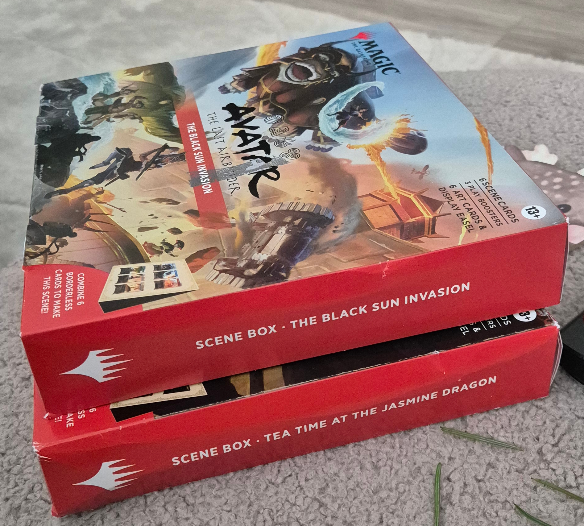 The Black Sun Invasion and Tea Time at the Jasmine Dragon scene boxes